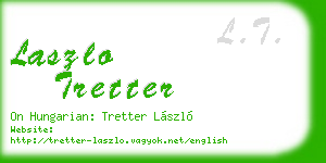 laszlo tretter business card