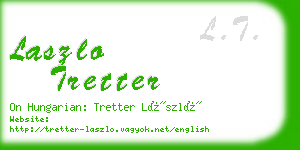 laszlo tretter business card